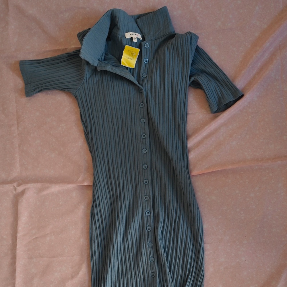 Better Be / Dolls Kill Ribbed Bodycon Polo Dress – Size S – NWT
